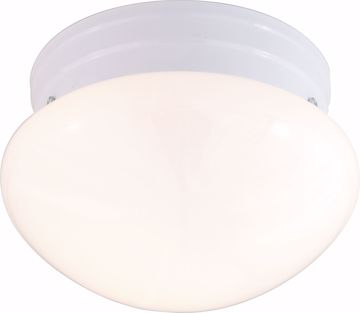 Picture of NUVO Lighting SF77/060 1 Light - 8" - Flush Mount - Small White Mushroom