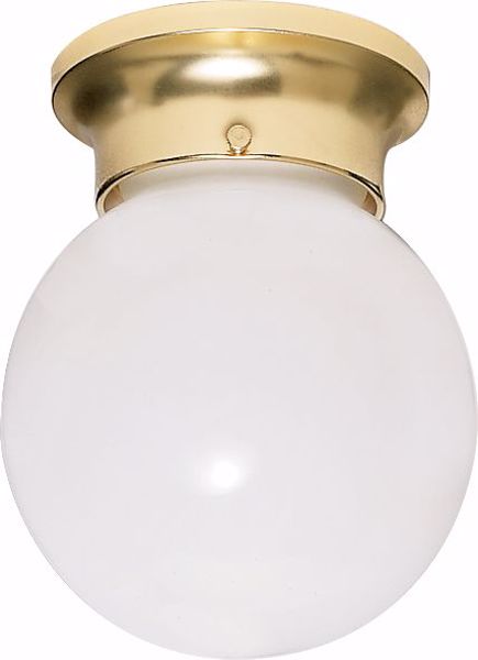 Picture of NUVO Lighting SF77/108 1 Light - 6" - Ceiling Fixture - White Ball