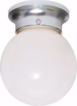 Picture of NUVO Lighting SF77/111 1 Light - 8" - Ceiling Fixture - White Ball