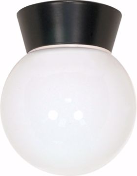 Picture of NUVO Lighting SF77/157 1 Light - 8" - Utility; Ceiling Mount - With White Glass Globe
