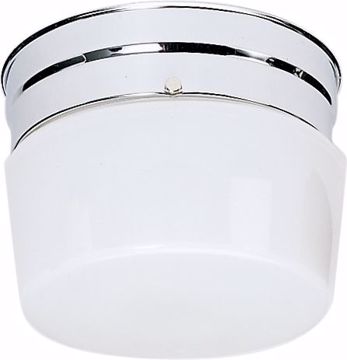 Picture of NUVO Lighting SF77/342 1 Light - 6" - Flush Mount - Small White Drum