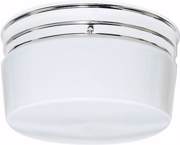 Picture of NUVO Lighting SF77/344 2 Light - 10" - Flush Mount - Large White Drum