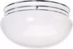 Picture of NUVO Lighting SF77/347 2 Light - 12" - Flush Mount - Large White Mushroom