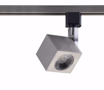 Picture of NUVO Lighting TH465 1 Light - LED - 12W Track Head - Square - Brushed Nickel - 24 Deg. Beam