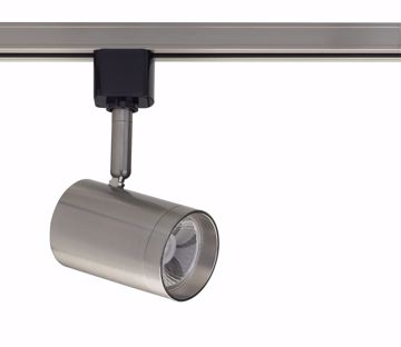 Picture of NUVO Lighting TH475 1 Light - LED - 12W Track Head - Small Cylinder - Brushed Nickel - 24 Deg. Beam