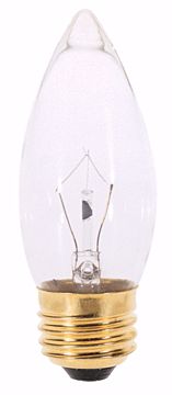 Picture of SATCO A3631 25W Torpedo Standard Clear 130V Incandescent Light Bulb