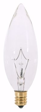 Picture of SATCO A3682 25W Torpedo CAND Clear 130V Incandescent Light Bulb