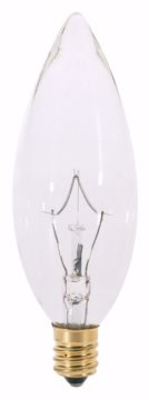 Picture of SATCO A3683 40CTC/130V Incandescent Light Bulb