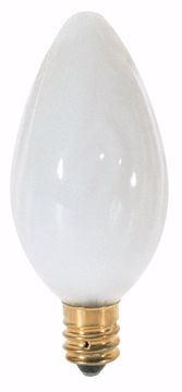 Picture of SATCO S2761 15W F10 CAND WHITE  Incandescent Light Bulb