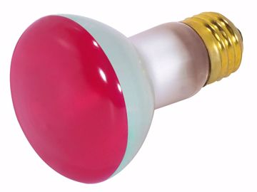Picture of SATCO S3200 50R20 RED Standard BASE Incandescent Light Bulb