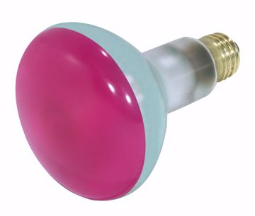 Picture of SATCO S3213 75BR30 PINK Standard BASE Incandescent Light Bulb