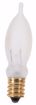 Picture of SATCO S3242 7 1/2W CAND TURN TIP Frosted Incandescent Light Bulb