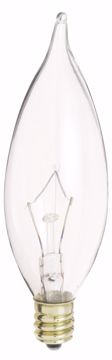Picture of SATCO S3262 60W TT CAND CLEAR Incandescent Light Bulb