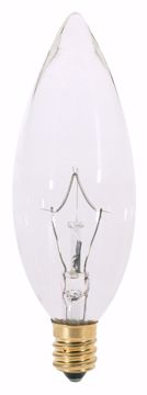 Picture of SATCO S3393 25W E14 CLEAR TorpedoEDO 220V. Incandescent Light Bulb