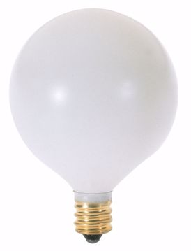 Picture of SATCO S3752 15W G16 1/2 CAND WHT Incandescent Light Bulb