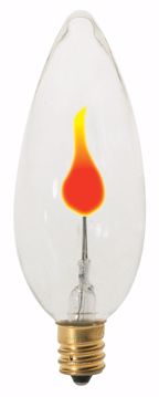 Picture of SATCO S3759 3W Torpedo CAND Clear FLICKER Incandescent Light Bulb