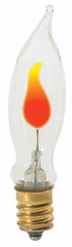 Picture of SATCO S3761 3W FLICKER CAND Clear Incandescent Light Bulb