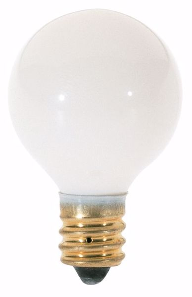 Picture of SATCO S3864 10G8 1RD CAND WHT Incandescent Light Bulb