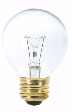 Picture of SATCO S3887 25W G18 1/2 Standard Clear Incandescent Light Bulb