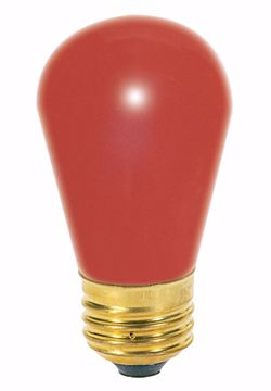 Picture of SATCO S3961 11S14 RED  Incandescent Light Bulb