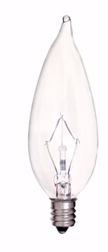Picture of SATCO S4465 KR25CA9 1/2 KRYPTON CAND Clear. Incandescent Light Bulb