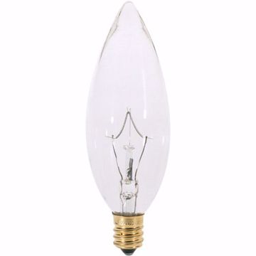 Picture of SATCO S4711 25B9 1/2  EURO BASE CLEAR Incandescent Light Bulb