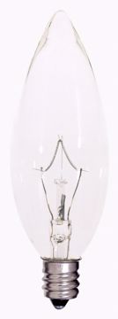 Picture of SATCO S4995 25W Torpedo CAND Clear KRYPTON Incandescent Light Bulb