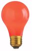Picture of SATCO S6090 25W A19 CERAMIC RED 130V. Incandescent Light Bulb