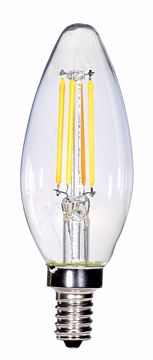 Picture of SATCO S9922 3.5W CTC/LED/27K/CL/120V LED Light Bulb