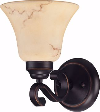 Picture of NUVO Lighting 60/1412 Anastasia - 1 Light Vanity with Honey Marble Glass