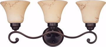 Picture of NUVO Lighting 60/1414 Anastasia - 3 Light Vanity with Honey Marble Glass