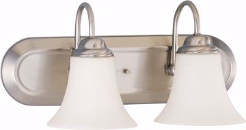 Picture of NUVO Lighting 60/1833 Dupont - 2 Light Vanity with Satin White Glass