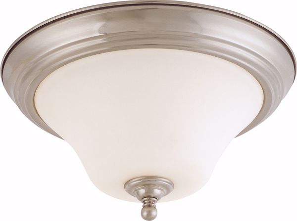 Picture of NUVO Lighting 60/1905 Dupont ES - 2 light 13" Flush Mount with Satin White Glass - 13w GU24 Lamps Included