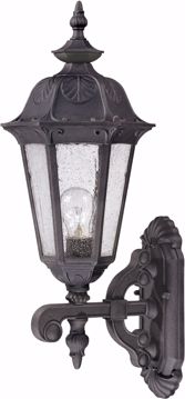 Picture of NUVO Lighting 60/2033 Cortland - 1 Light Mid-Size Wall Lamp Arm Up with Seeded Glass
