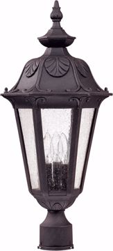 Picture of NUVO Lighting 60/2040 Cortland - 3 Light Large Post Lantern- with Seeded Glass