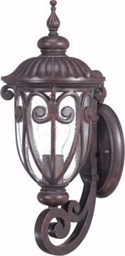 Picture of NUVO Lighting 60/2065 Corniche - 1 Light Small Wall Lantern Arm Up with Seeded Glass