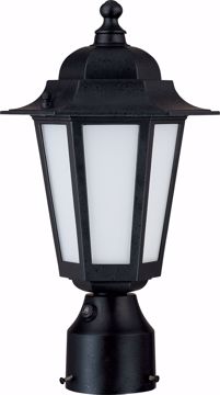 Picture of NUVO Lighting 60/2213 Cornerstone ES - 1 Light 14" - CFL Post Lantern with Satin White Glass - 13w GU24 Included