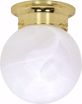 Picture of NUVO Lighting 60/255 1 Light - 6" - Ceiling Mount - Alabaster Ball
