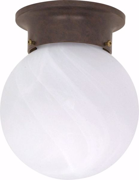 Picture of NUVO Lighting 60/259 1 Light - 6" - Ceiling Mount - Alabaster Ball