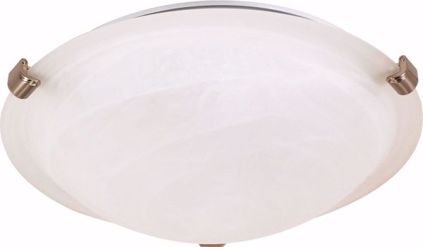 Picture of NUVO Lighting 60/270 1 Light - 12" - Flush Mount - Tri-Clip with Alabaster Glass