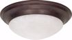 Picture of NUVO Lighting 60/282 3 Light - 17" - Flush Mount - Twist & Lock with Alabaster Glass