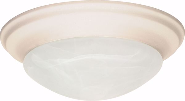 Picture of NUVO Lighting 60/286 1 Light - 12" - Flush Mount - Twist & Lock with Alabaster Glass