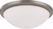 Picture of NUVO Lighting 60/2944 Button ES - 2 Light 13" - 13w GU24 (included) Flush Dome with White Glass