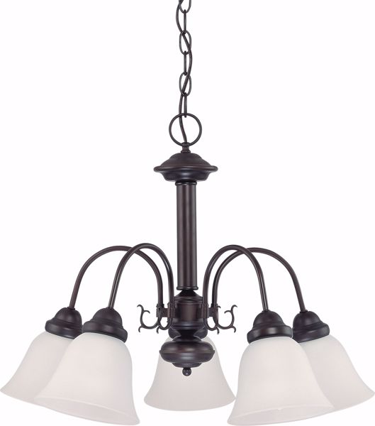 Picture of NUVO Lighting 60/3141 Ballerina - 5 Light 24" Chandelier with Frosted White Glass