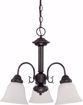 Picture of NUVO Lighting 60/3142 Ballerina - 3 Light 20" Chandelier with Frosted White Glass