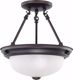 Picture of NUVO Lighting 60/3148 2 Light 11" Semi-Flush with Frosted White Glass