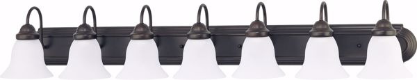 Picture of NUVO Lighting 60/3155 Ballerina - 7 Light 48" Vanity with Frosted White Glass
