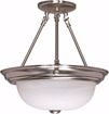 Picture of NUVO Lighting 60/3185 2 Light 13" Semi-Flush with Alabaster Glass - (2) 13w GU24 Lamps Included