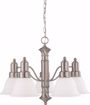 Picture of NUVO Lighting 60/3242 Gotham - 5 Light 25" Chandelier with Frosted White Glass