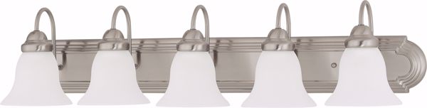 Picture of NUVO Lighting 60/3282 Ballerina - 5 Light 36" Vanity with Frosted White Glass